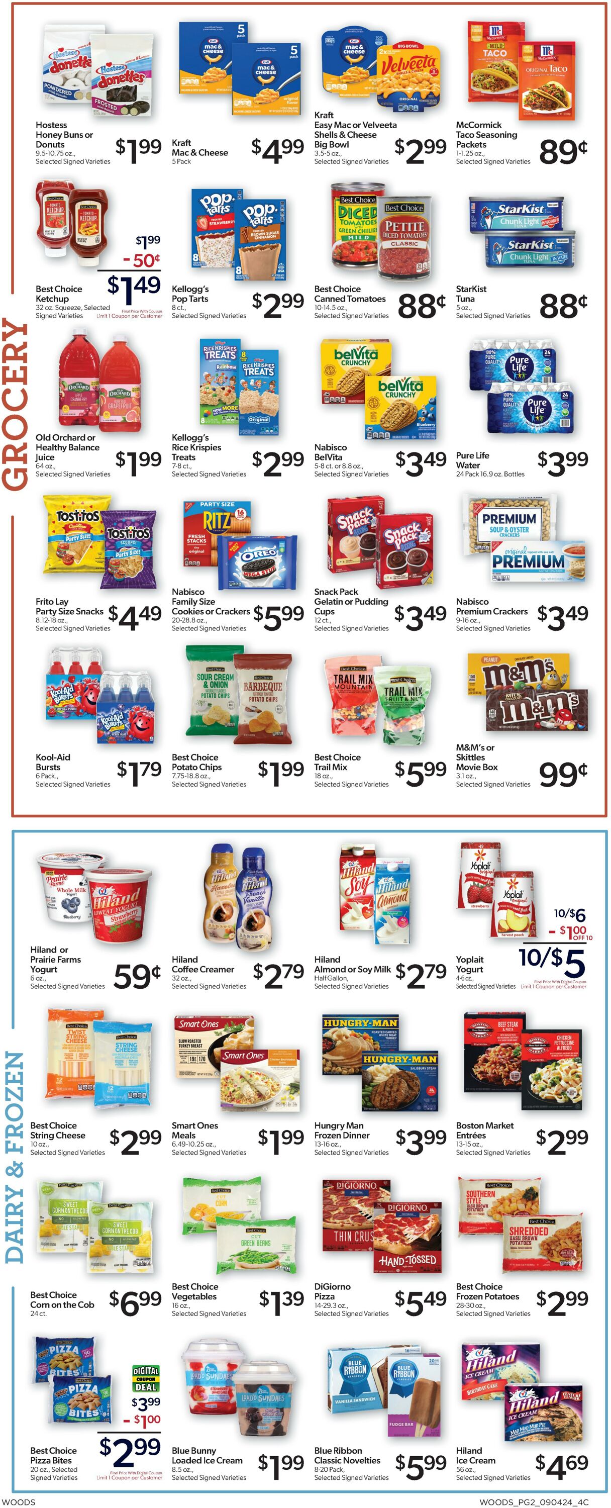 Weekly ad Woods Supermarket 09/04/2024 - 09/10/2024