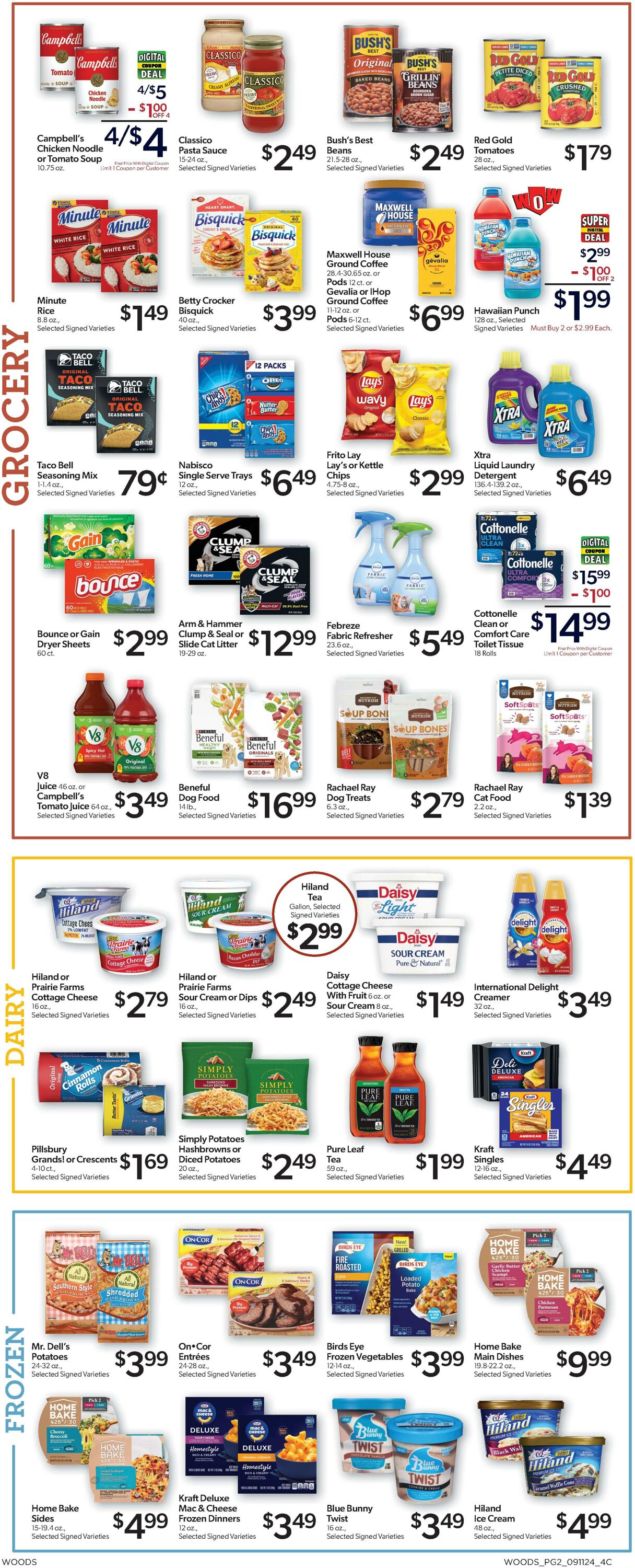 Weekly ad Woods Supermarket 09/11/2024 - 09/17/2024