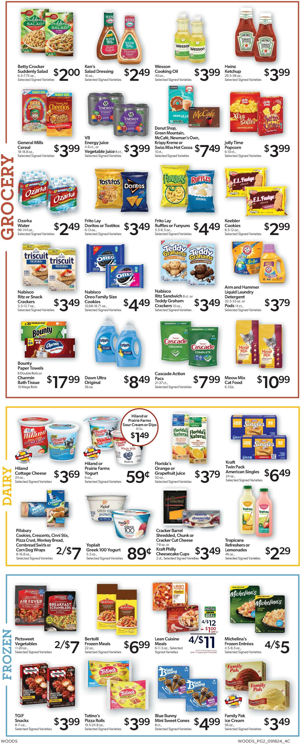 Weekly ad Woods Supermarket 09/18/2024 - 09/24/2024