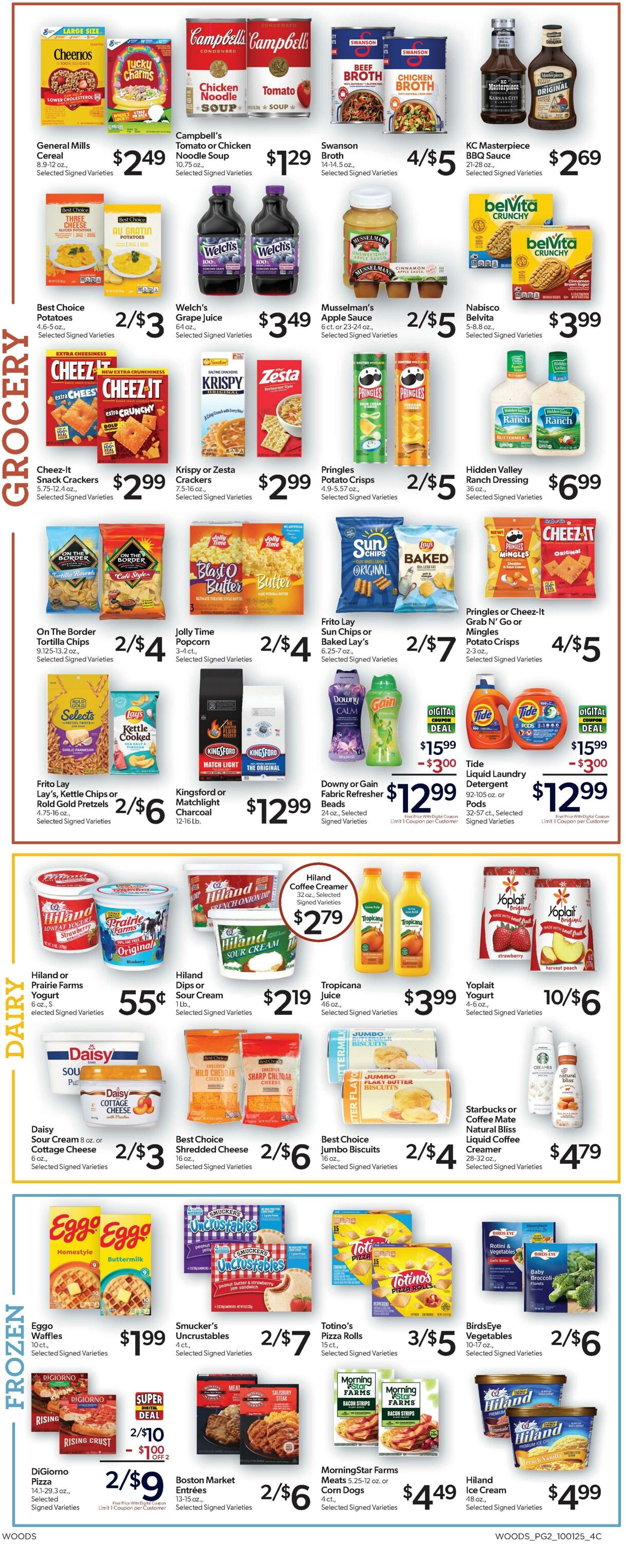 Weekly ad Woods Supermarket 10/01/2025 - 10/07/2025