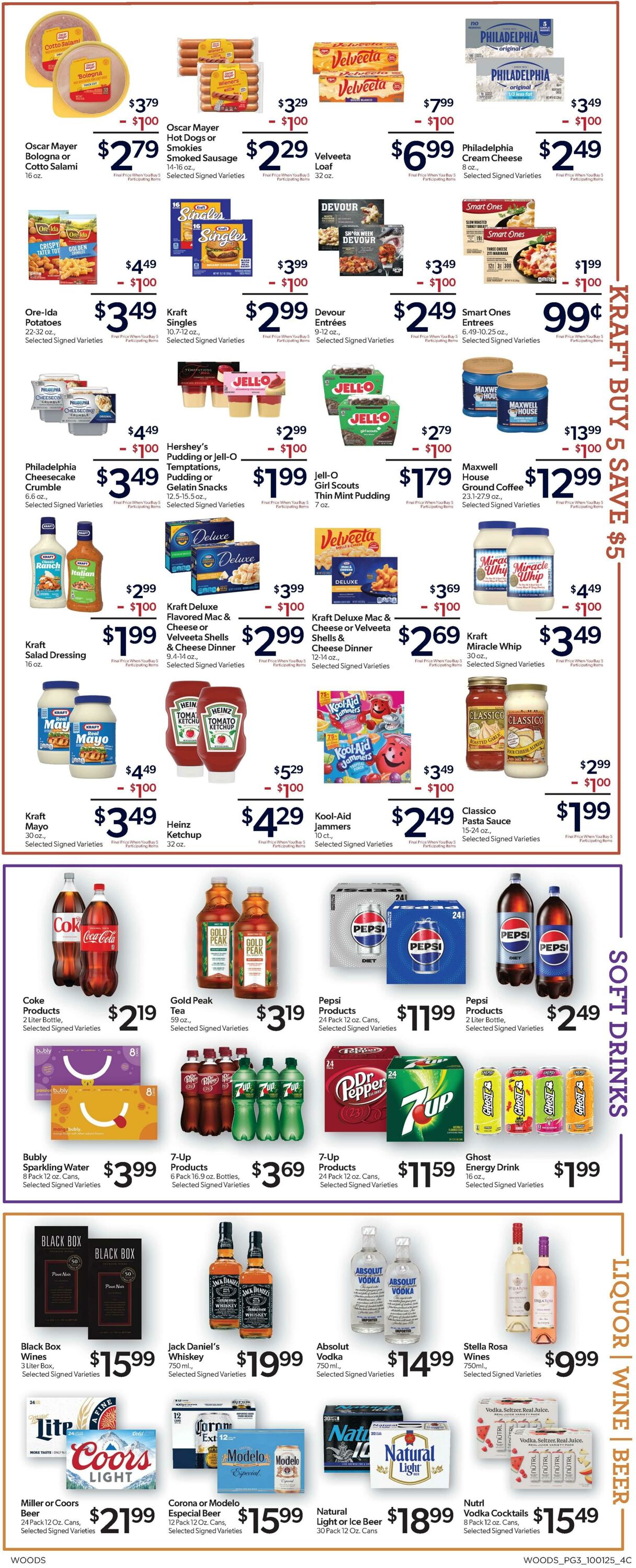Weekly ad Woods Supermarket 10/01/2025 - 10/07/2025