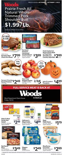 Weekly ad Woods Supermarket 12/03/2025 - 12/09/2025