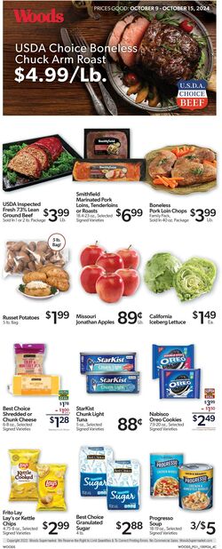 Weekly ad Woods Supermarket 08/24/2022 - 08/30/2022