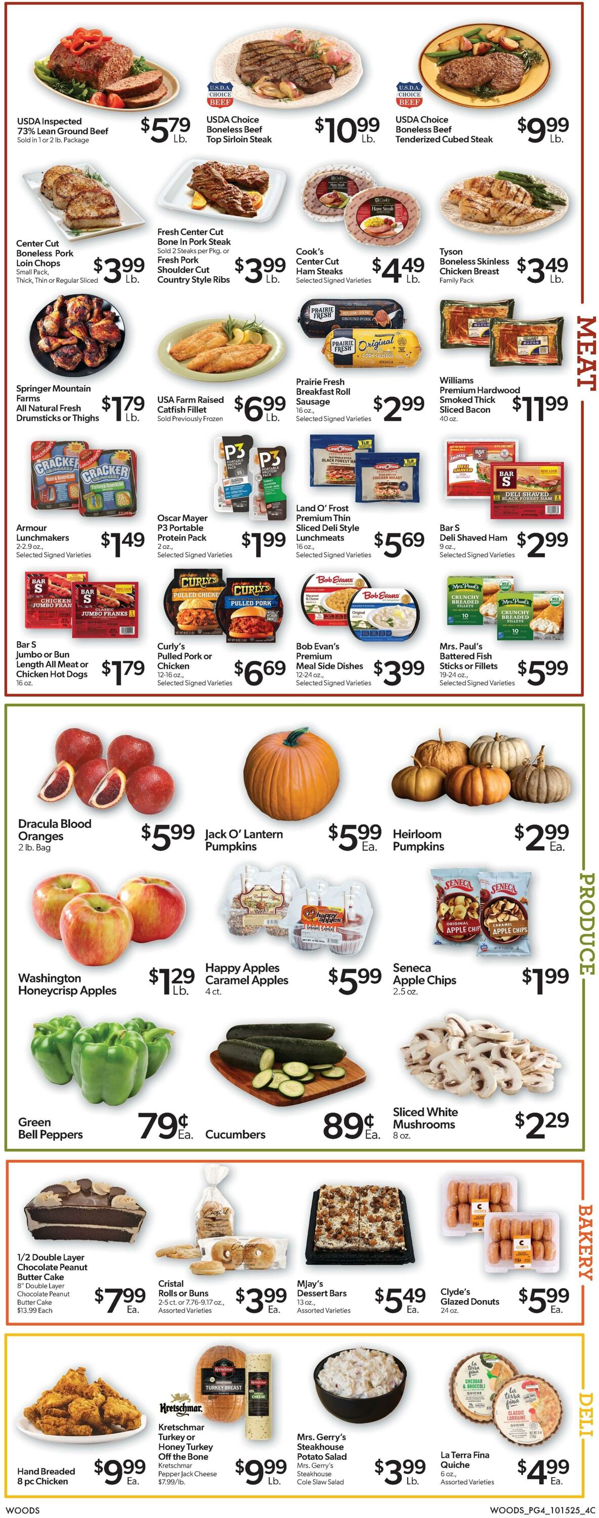 Weekly ad Woods Supermarket 10/15/2025 - 10/21/2025
