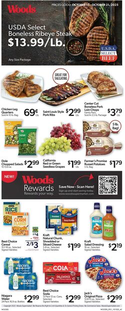 Weekly ad Woods Supermarket 12/03/2025 - 12/09/2025