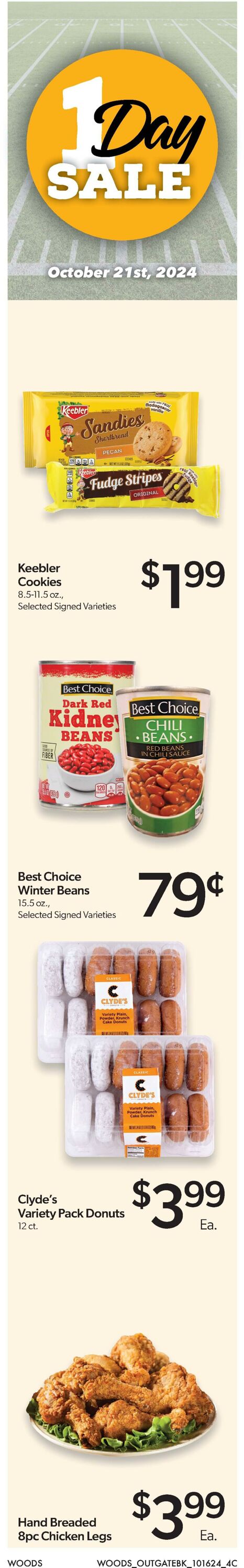 Weekly ad Woods Supermarket 10/16/2024 - 10/22/2024