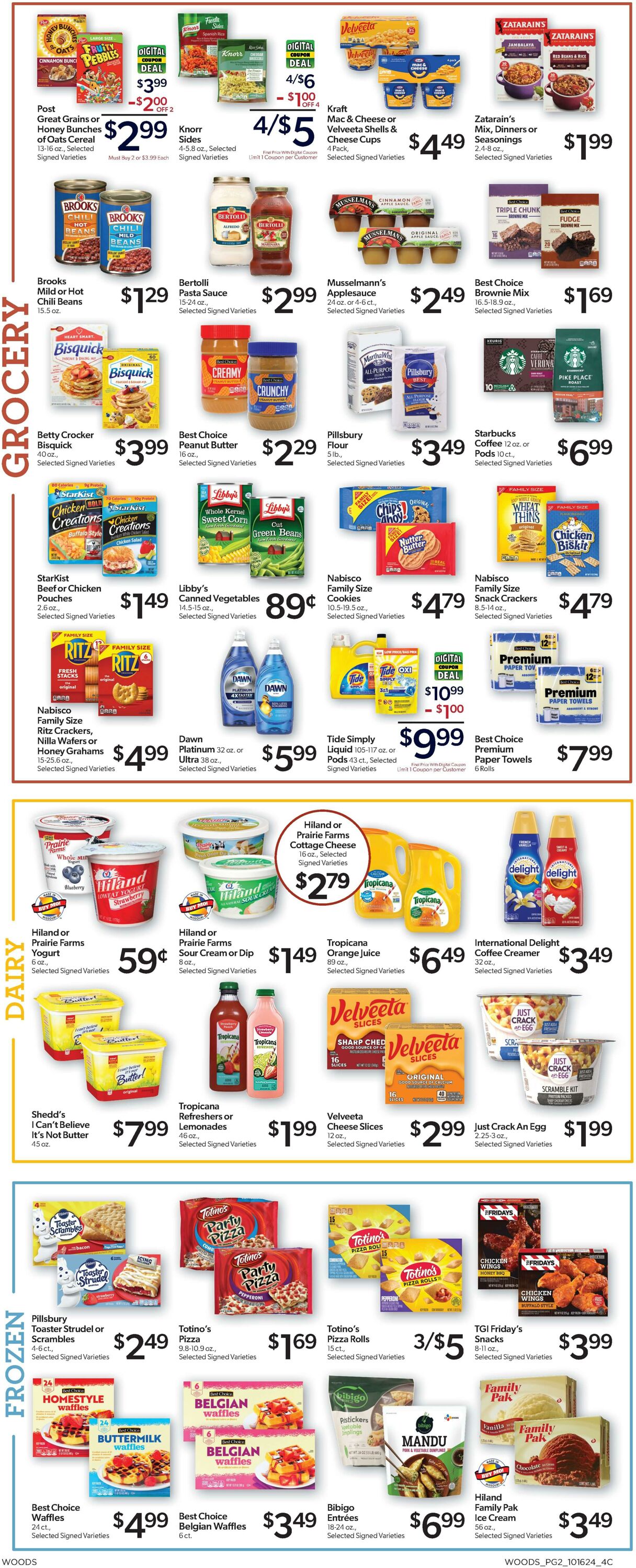 Weekly ad Woods Supermarket 10/16/2024 - 10/22/2024