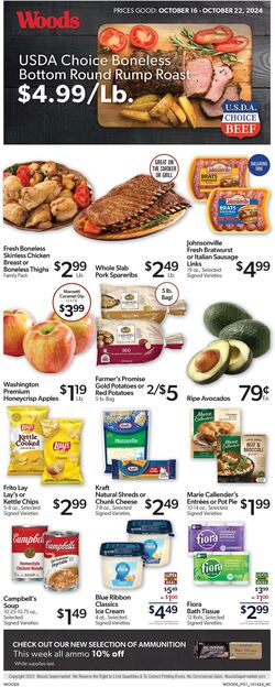 Weekly ad Woods Supermarket 10/30/2024 - 11/05/2024