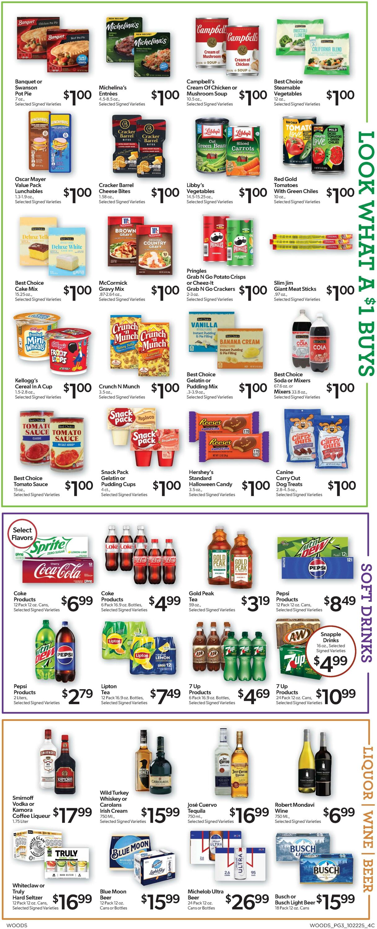 Weekly ad Woods Supermarket 10/22/2025 - 10/28/2025