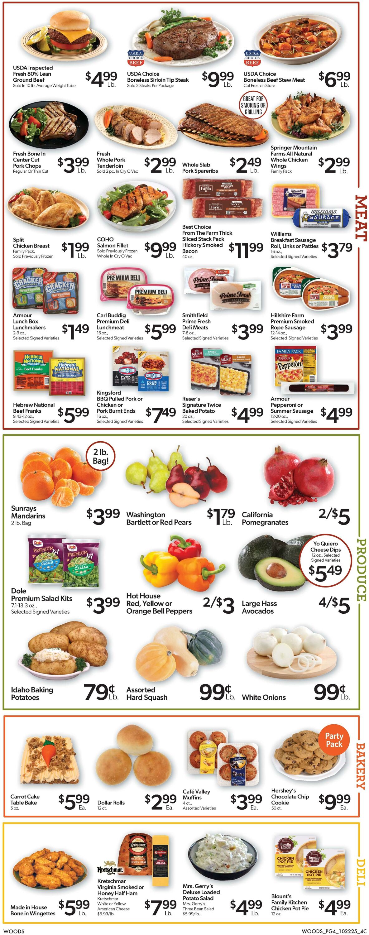 Weekly ad Woods Supermarket 10/22/2025 - 10/28/2025