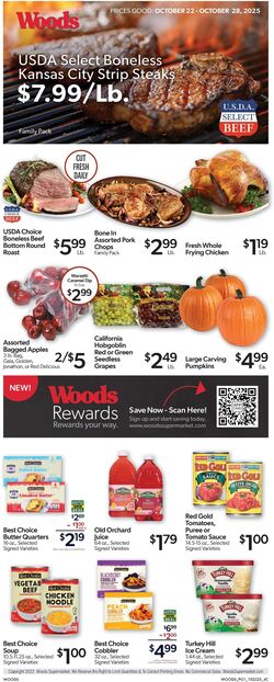Weekly ad Woods Supermarket 12/03/2025 - 12/09/2025