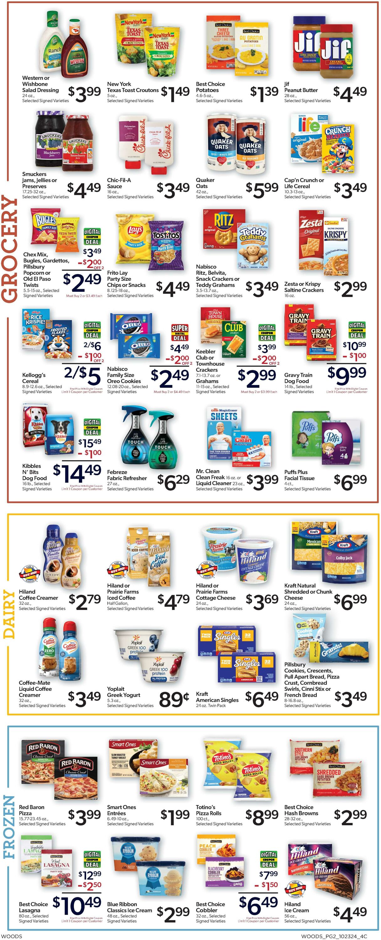 Weekly ad Woods Supermarket 10/23/2024 - 10/29/2024