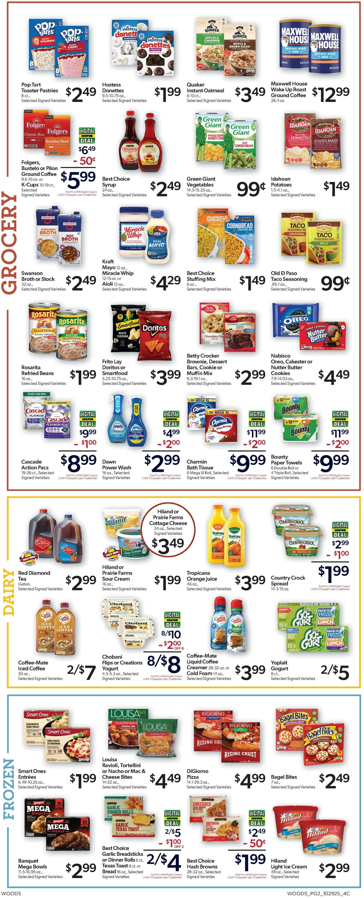Weekly ad Woods Supermarket 10/29/2025 - 11/04/2025