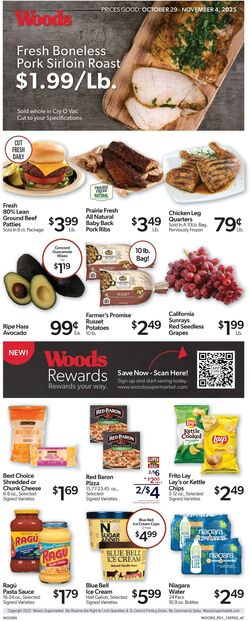 Weekly ad Woods Supermarket 12/03/2025 - 12/09/2025