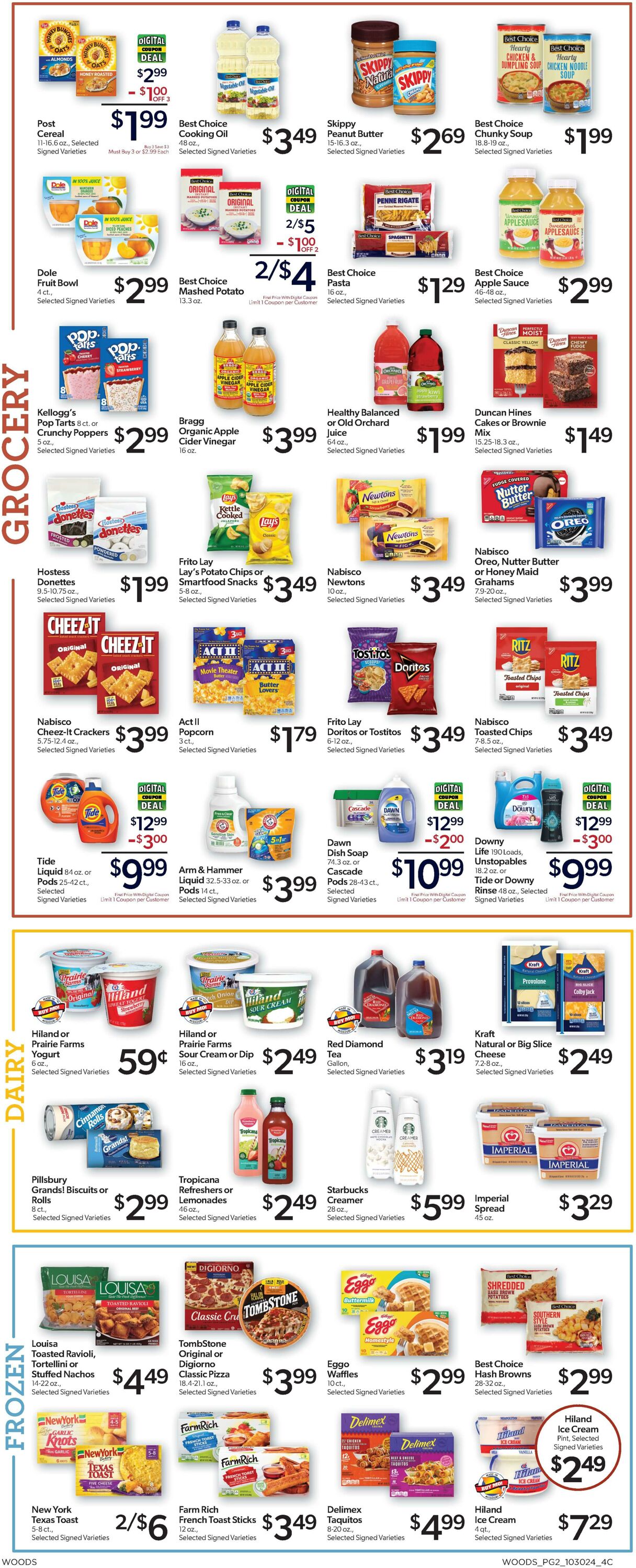 Weekly ad Woods Supermarket 10/30/2024 - 11/05/2024