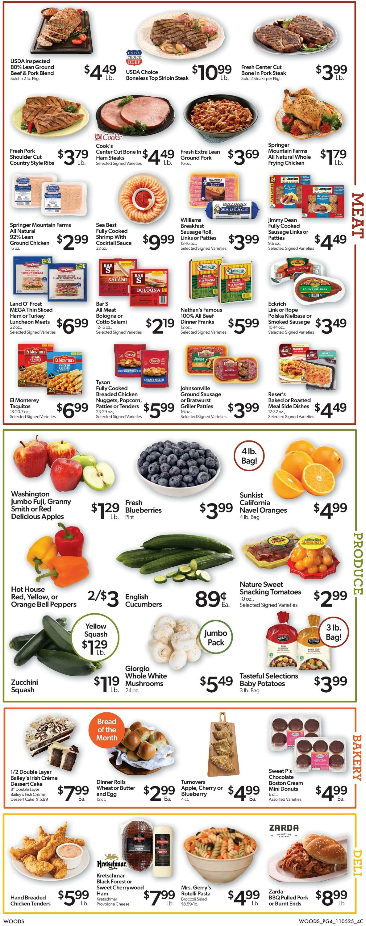 Weekly ad Woods Supermarket 11/05/2025 - 11/11/2025