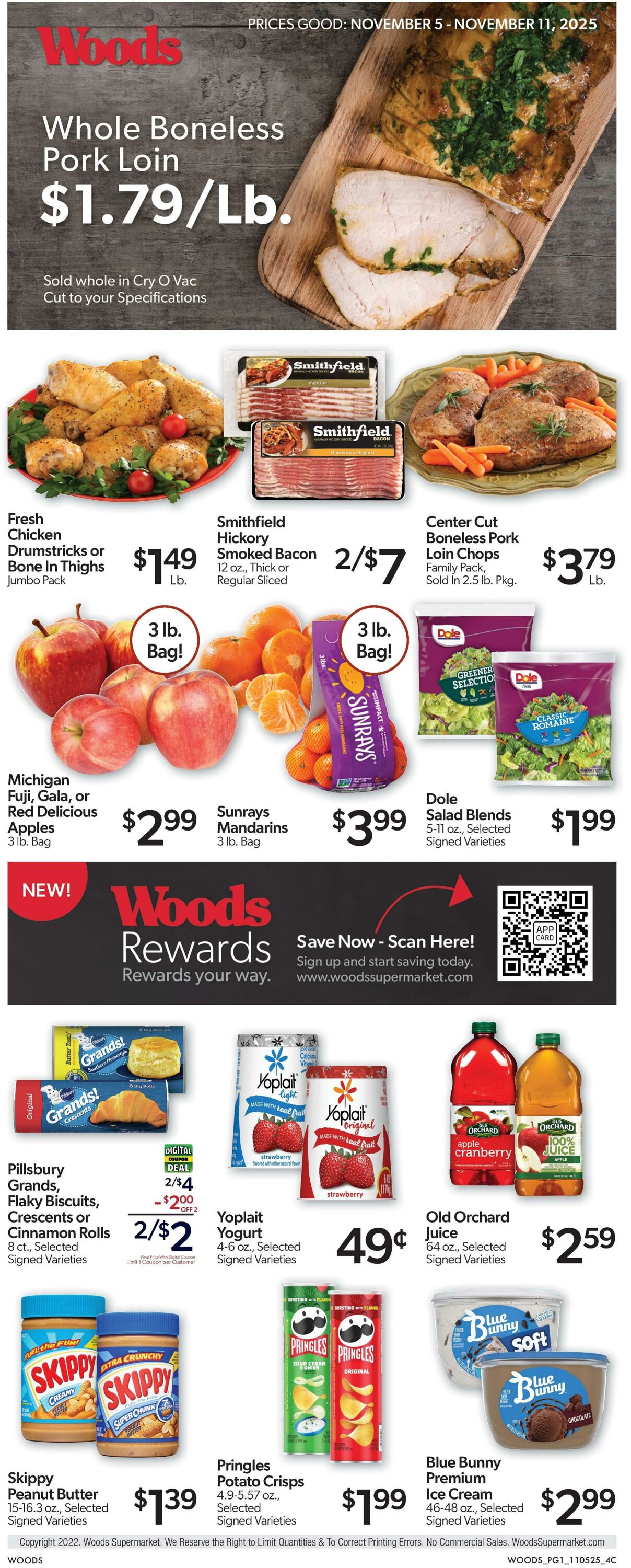 Weekly ad Woods Supermarket 11/05/2025 - 11/11/2025