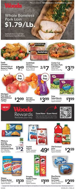 Weekly ad Woods Supermarket 12/03/2025 - 12/09/2025
