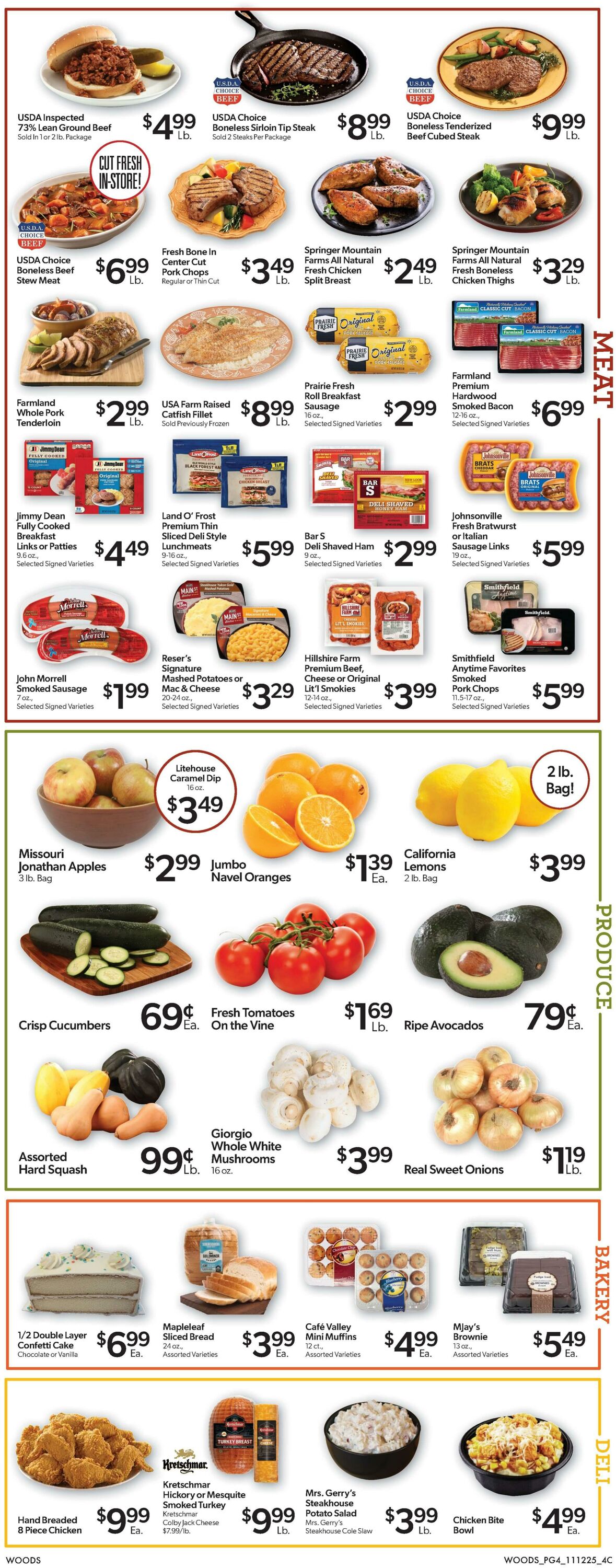 Weekly ad Woods Supermarket 11/12/2025 - 11/18/2025