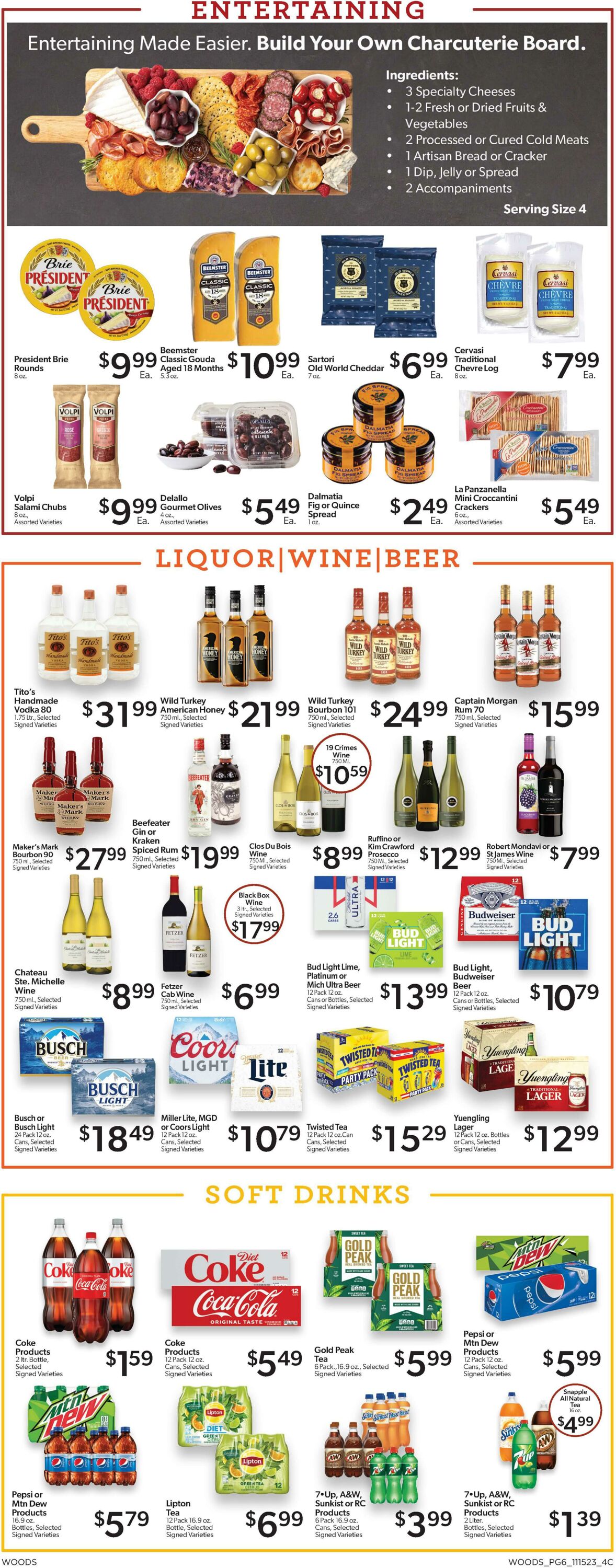 Weekly ad Woods Supermarket 11/15/2023 - 11/28/2023