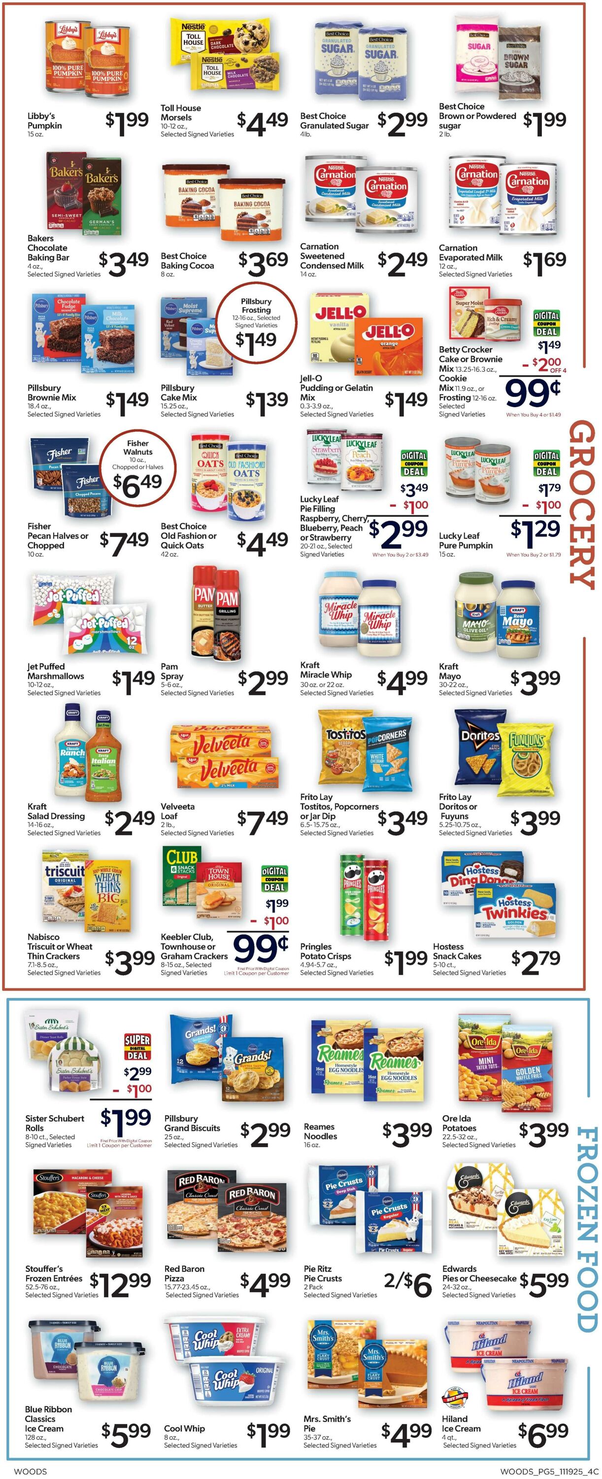 Weekly ad Woods Supermarket 11/19/2025 - 12/02/2025