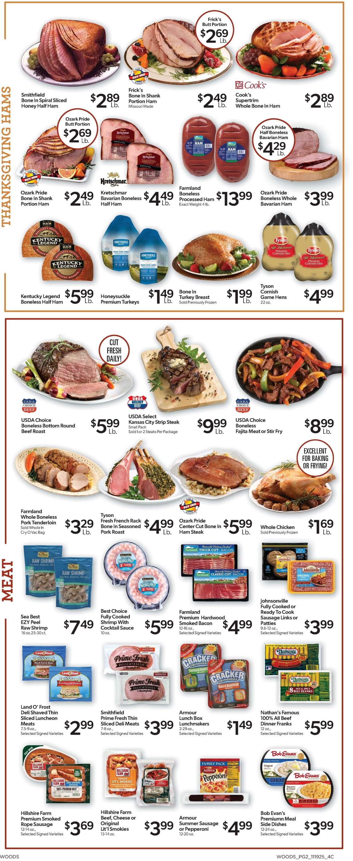 Weekly ad Woods Supermarket 11/19/2025 - 12/02/2025