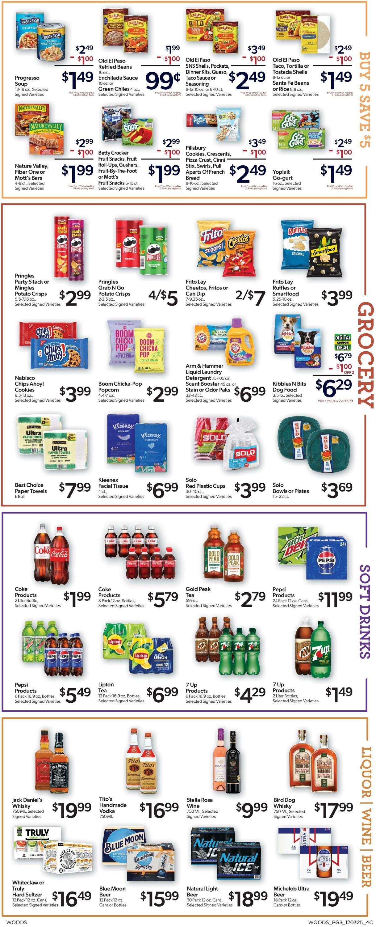 Weekly ad Woods Supermarket 12/03/2025 - 12/09/2025