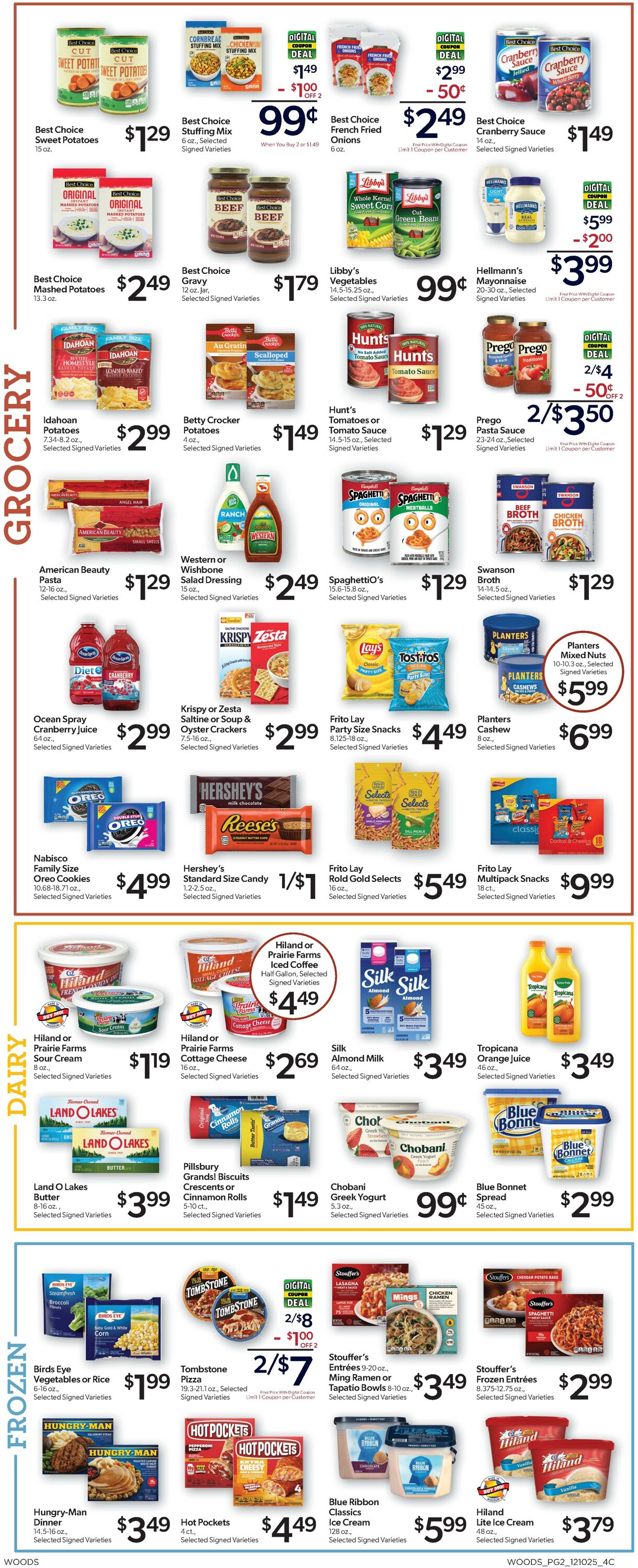 Weekly ad Woods Supermarket 12/10/2025 - 12/16/2025
