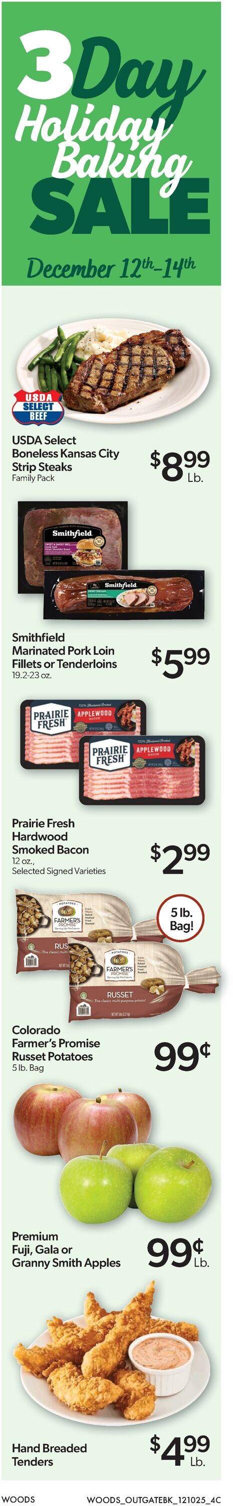 Weekly ad Woods Supermarket 12/10/2025 - 12/16/2025