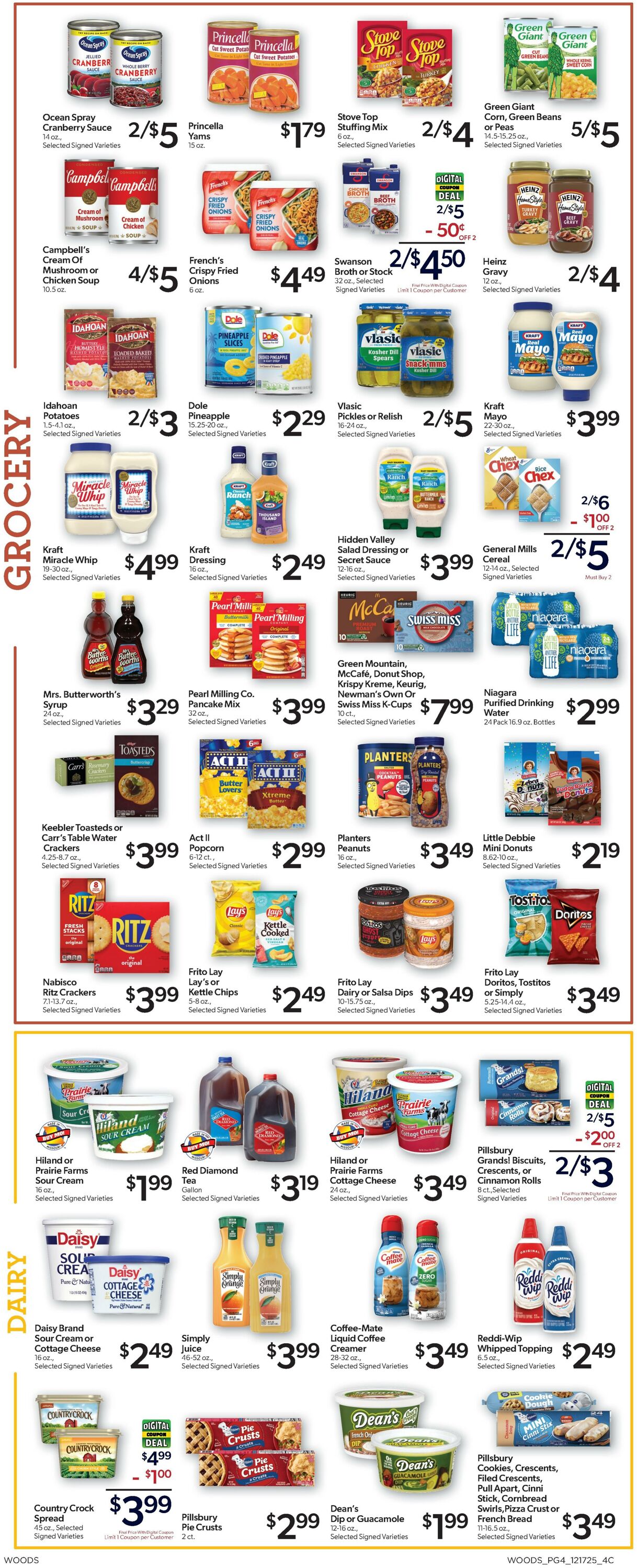 Weekly ad Woods Supermarket 12/17/2025 - 12/31/2025