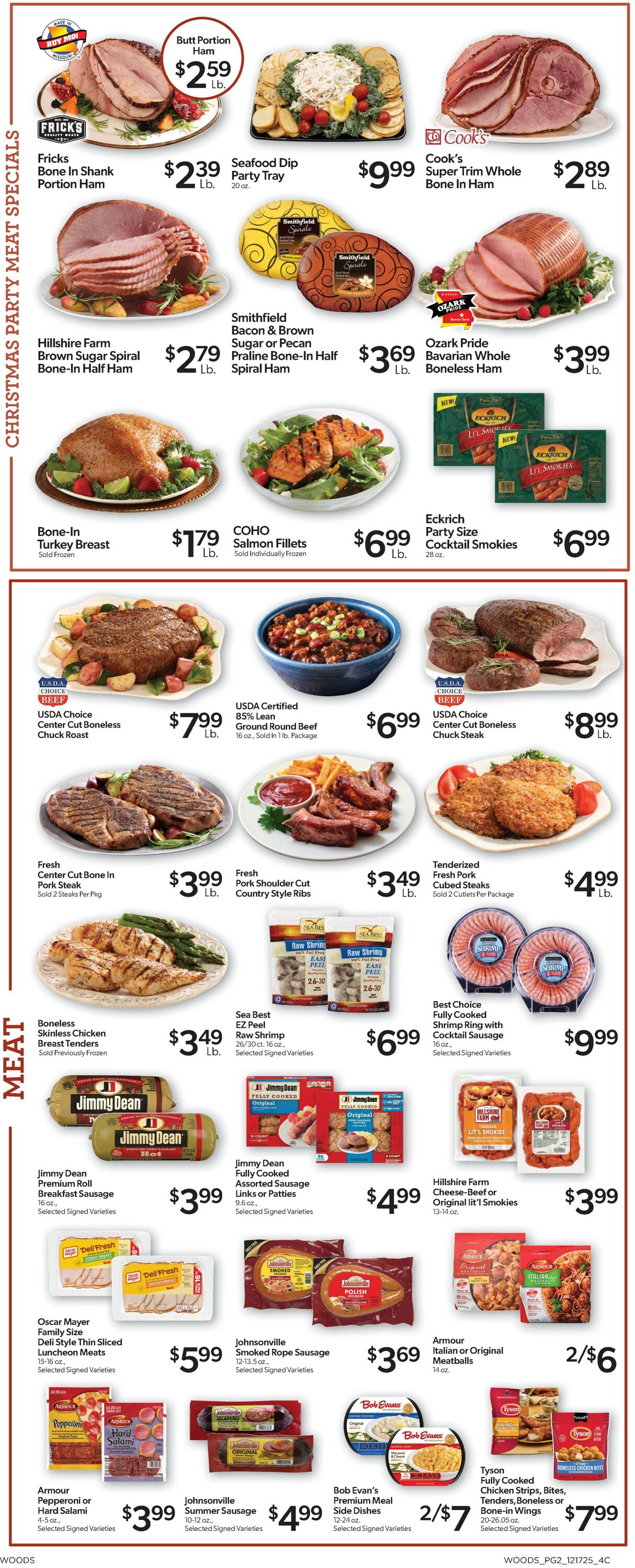 Weekly ad Woods Supermarket 12/17/2025 - 12/31/2025