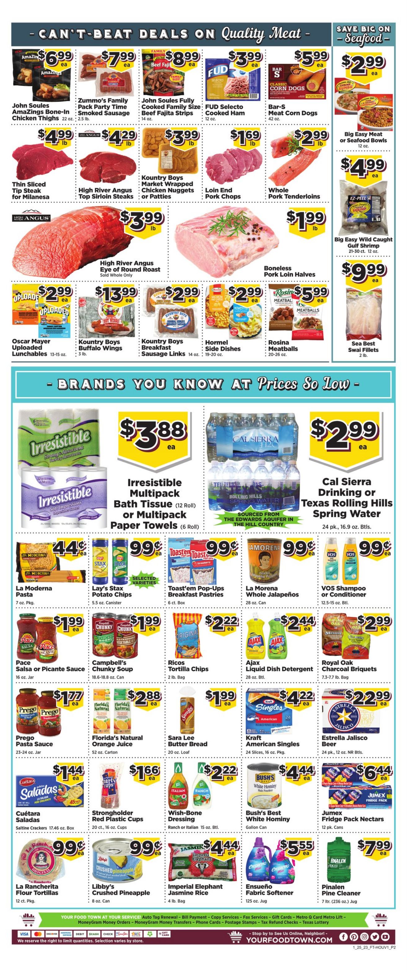 Weekly ad Your Food Town 01/25/2023 - 01/31/2023