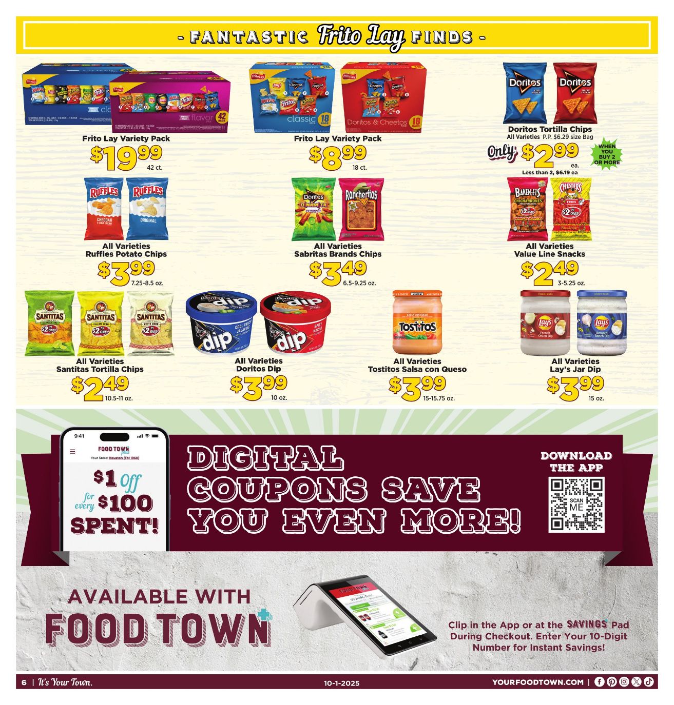 Weekly ad Your Food Town 10/01/2025 - 10/07/2025