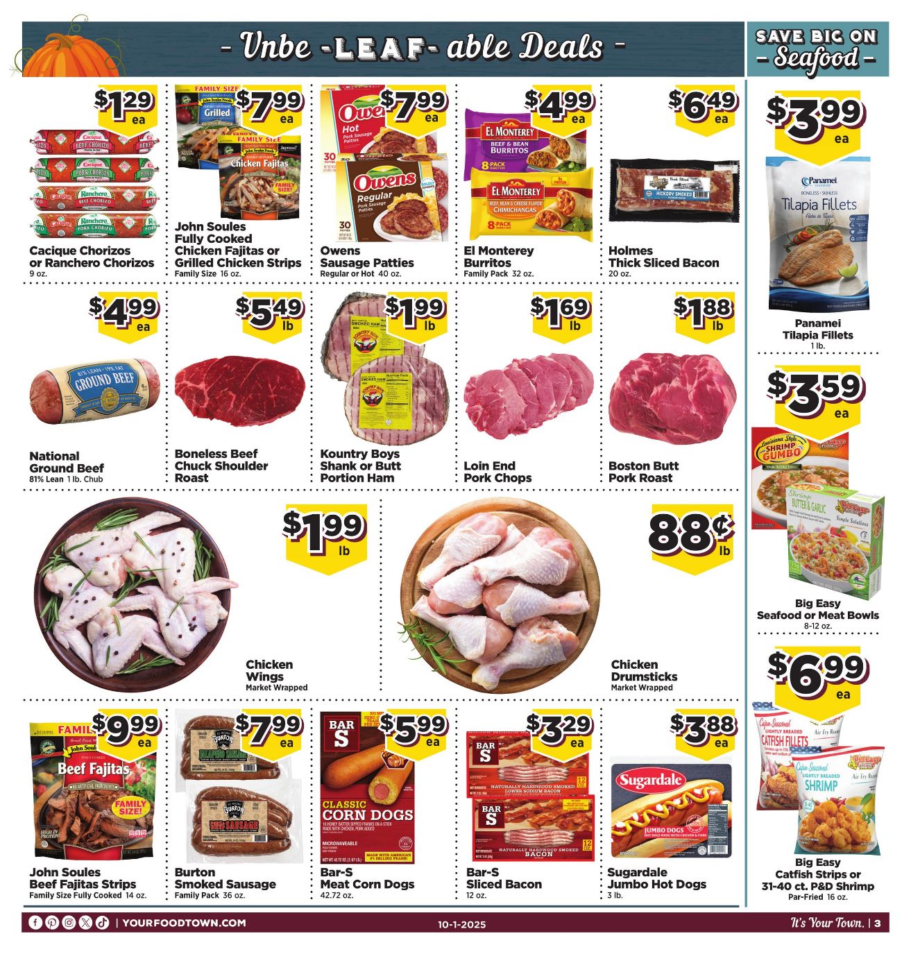 Weekly ad Your Food Town 10/01/2025 - 10/07/2025