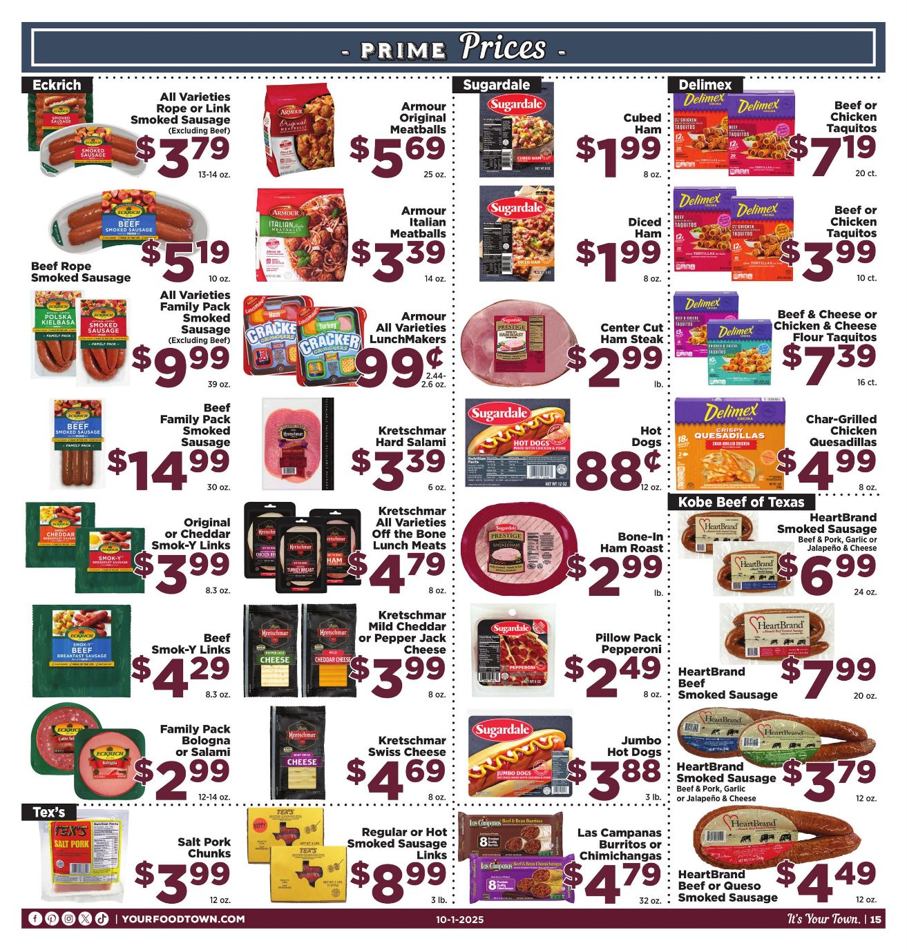Weekly ad Your Food Town 10/01/2025 - 10/07/2025