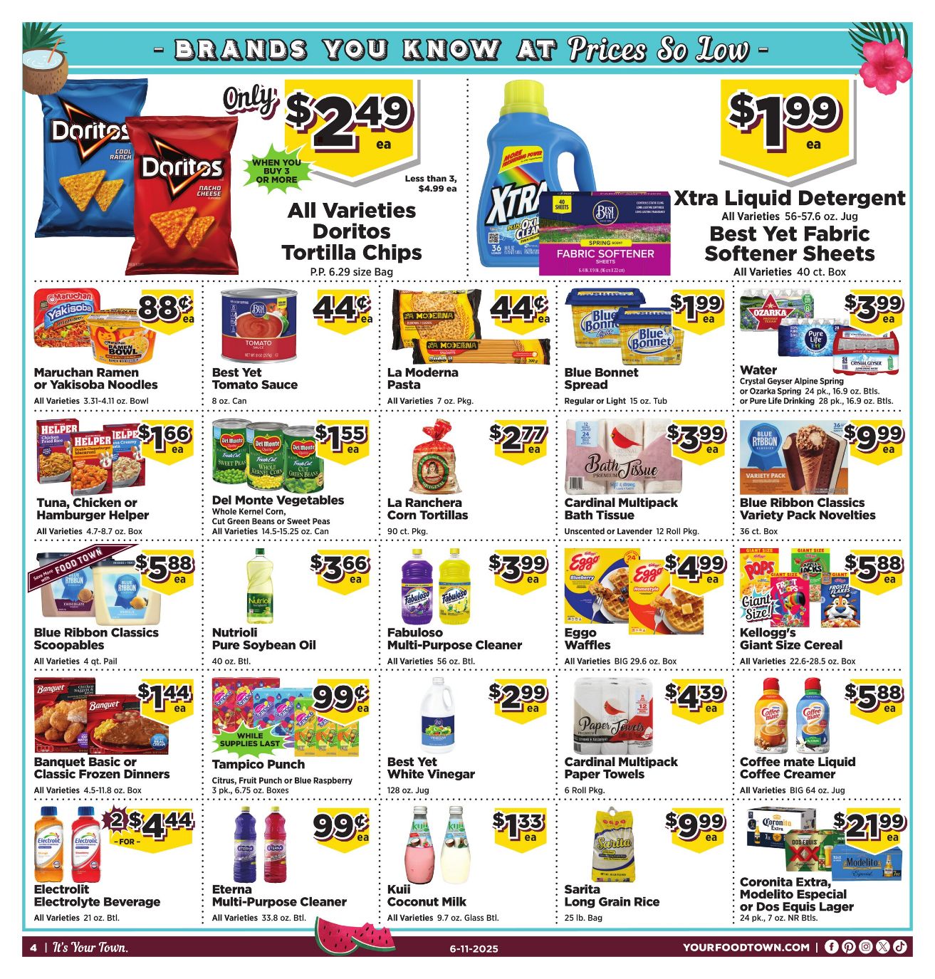 Weekly ad Your Food Town 06/11/2025 - 06/17/2025