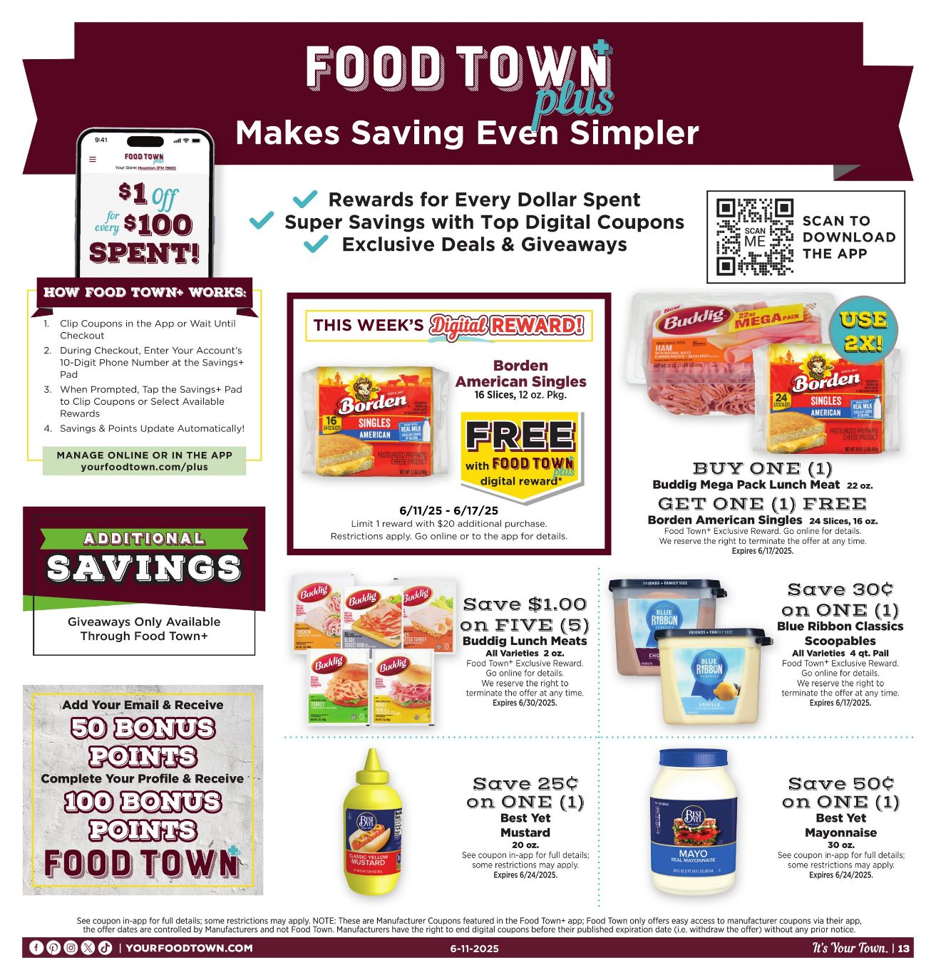 Weekly ad Your Food Town 06/11/2025 - 06/17/2025