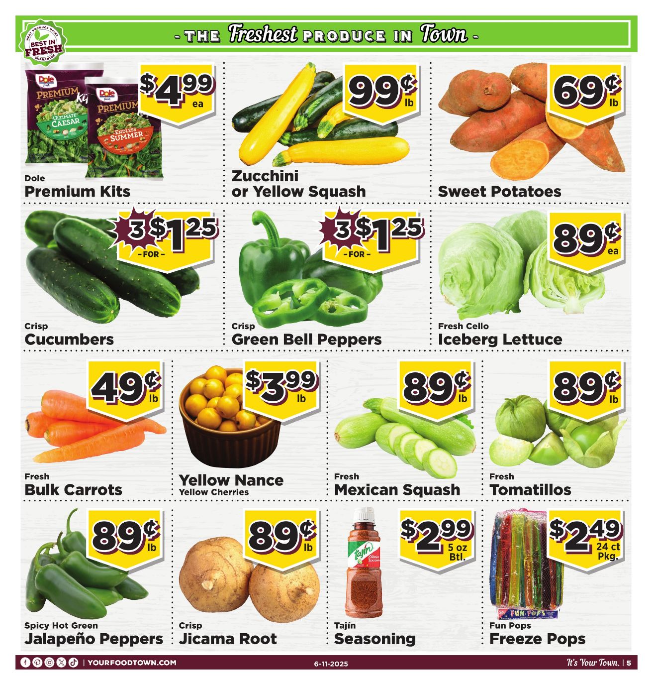 Weekly ad Your Food Town 06/11/2025 - 06/17/2025