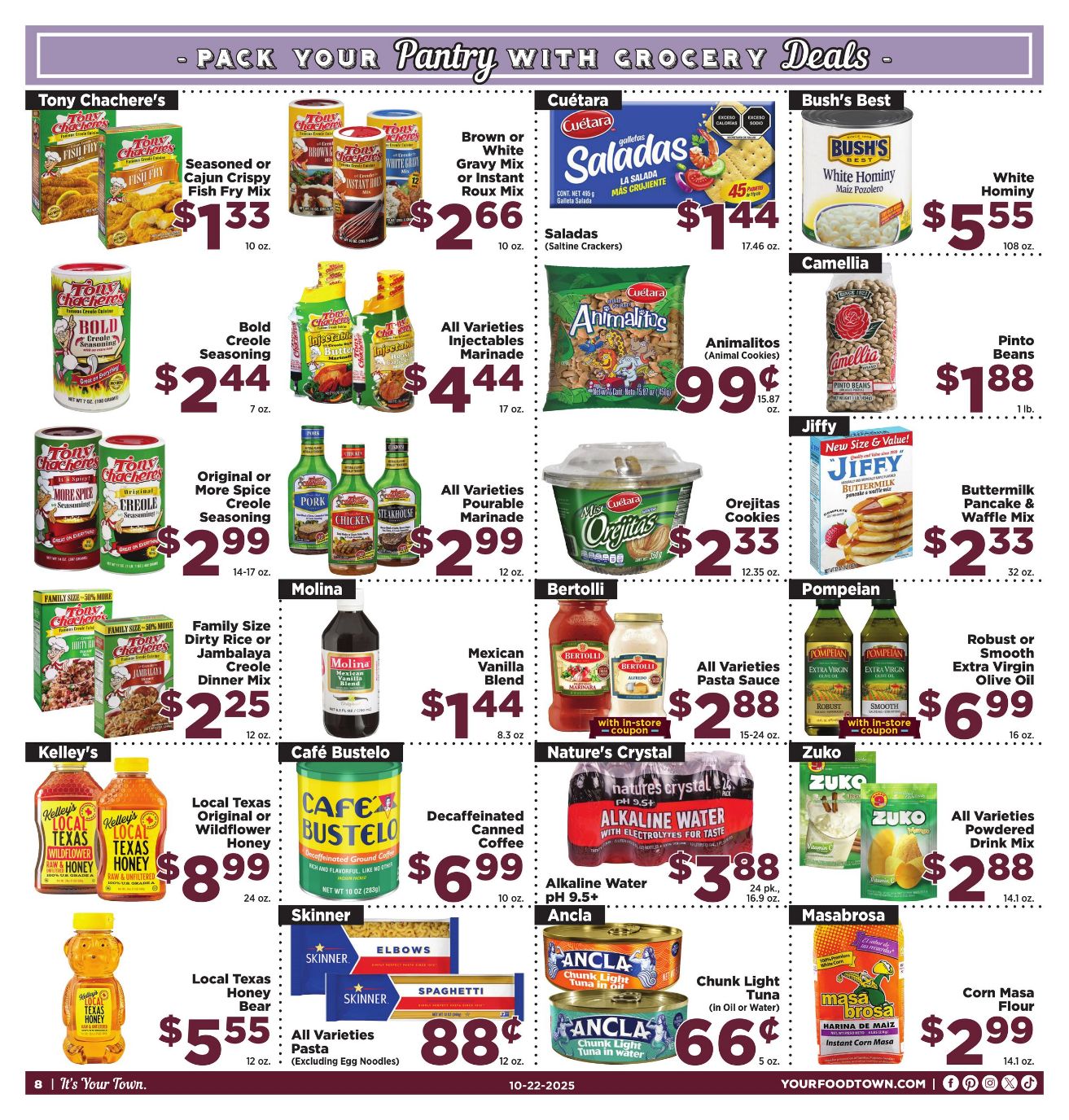 Weekly ad Your Food Town 10/22/2025 - 10/28/2025