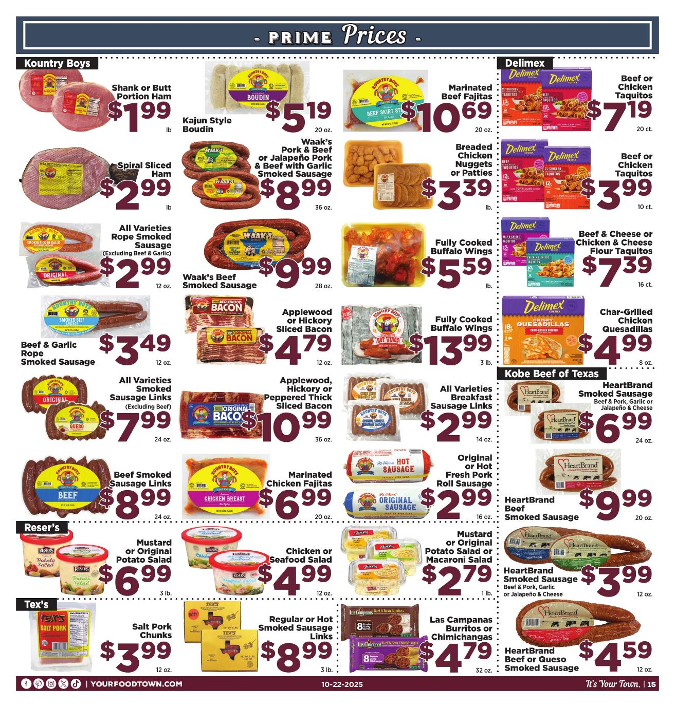 Weekly ad Your Food Town 10/22/2025 - 10/28/2025