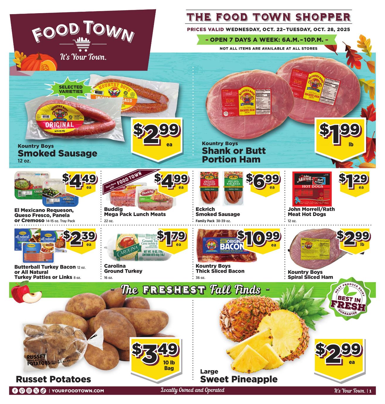 Weekly ad Your Food Town 10/22/2025 - 10/28/2025