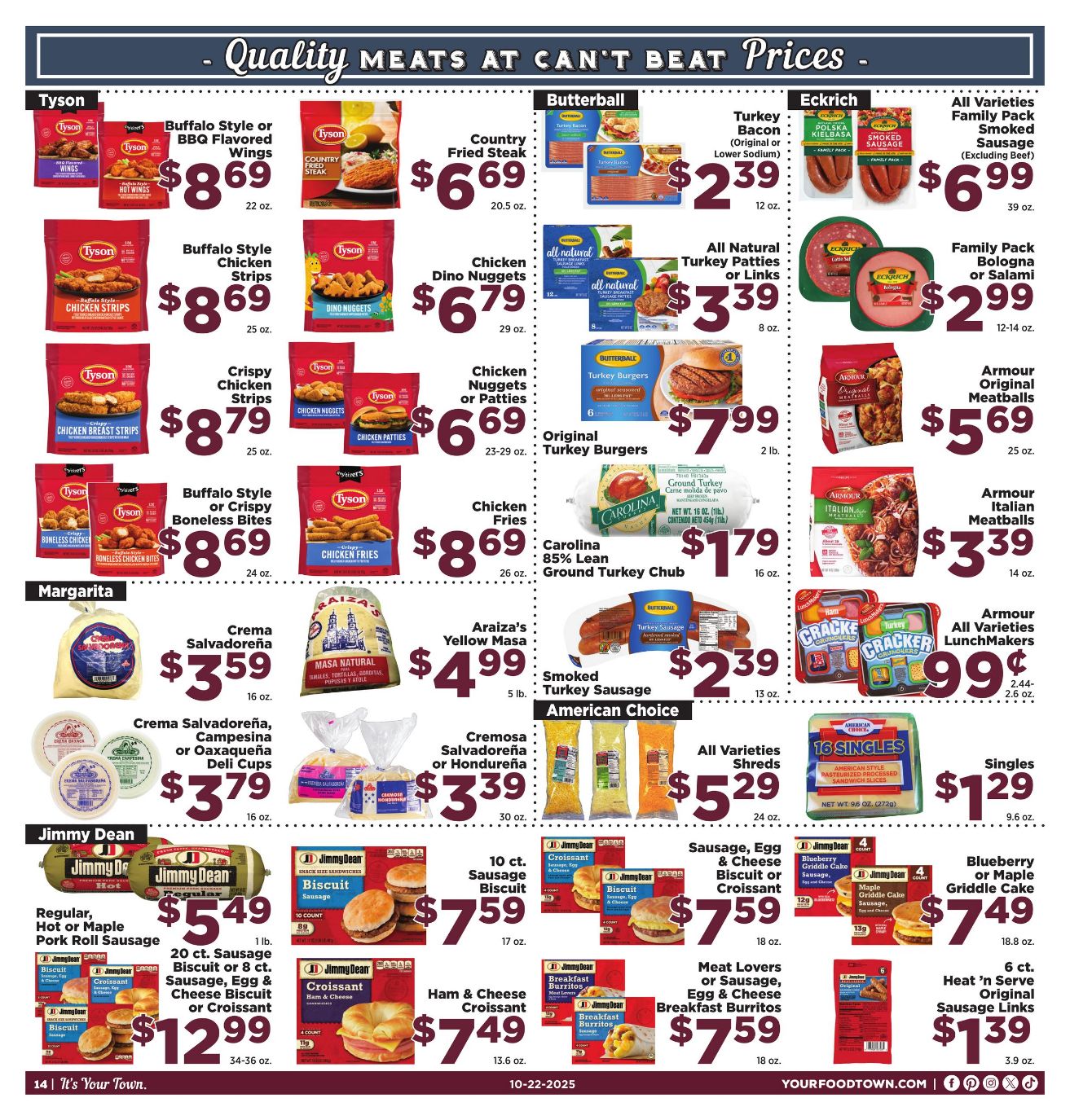 Weekly ad Your Food Town 10/22/2025 - 10/28/2025