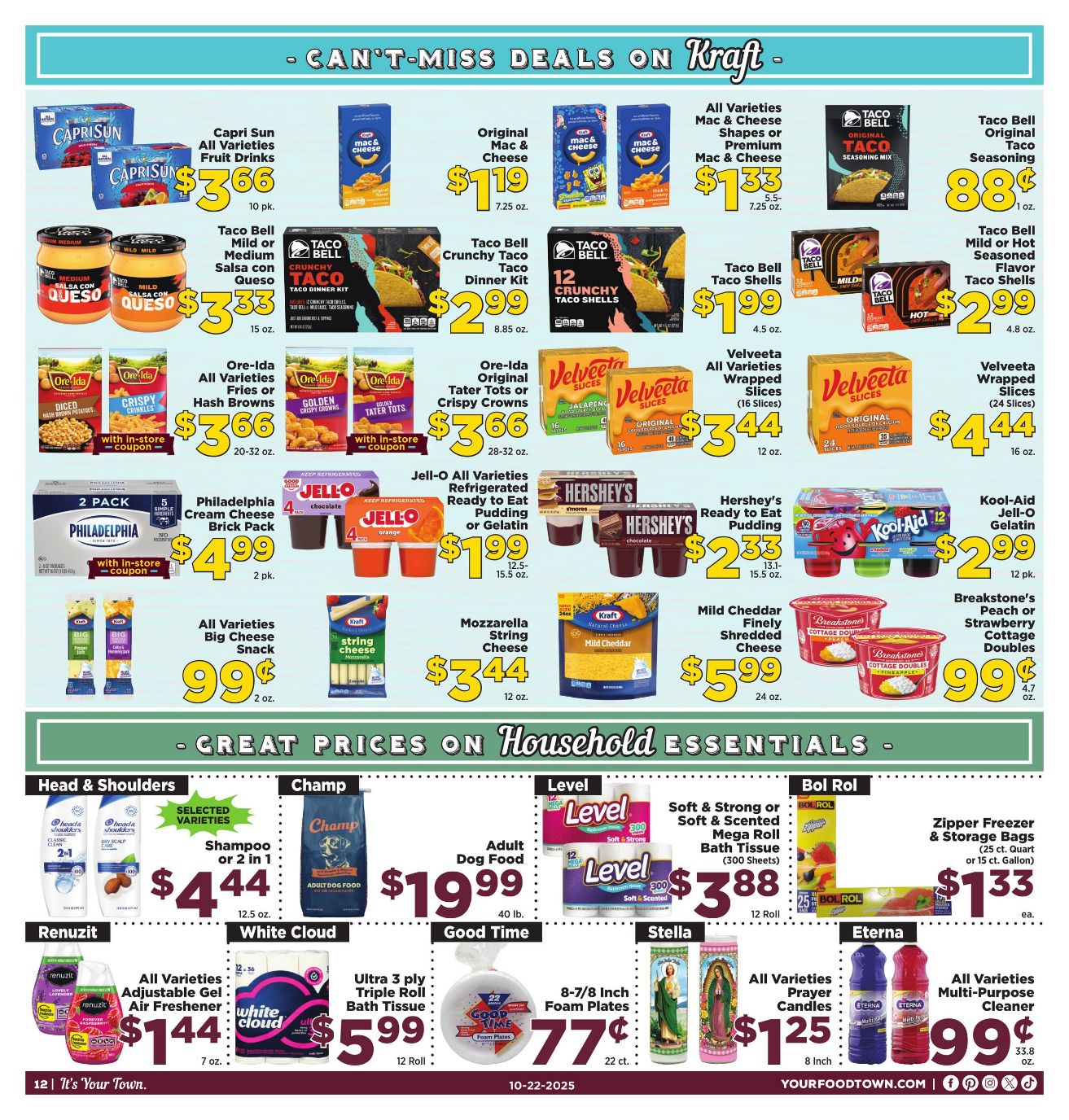 Weekly ad Your Food Town 10/22/2025 - 10/28/2025