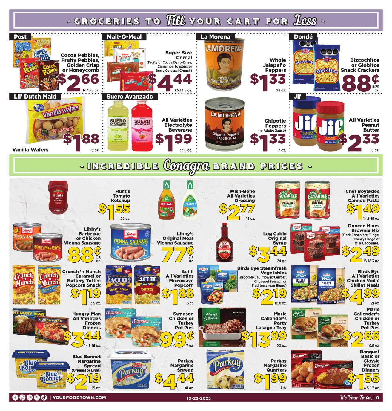 Weekly ad Your Food Town 10/22/2025 - 10/28/2025