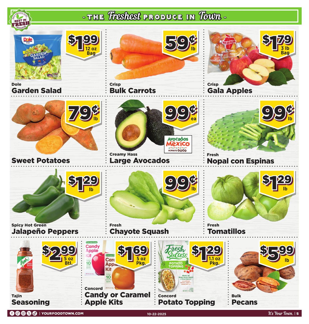 Weekly ad Your Food Town 10/22/2025 - 10/28/2025