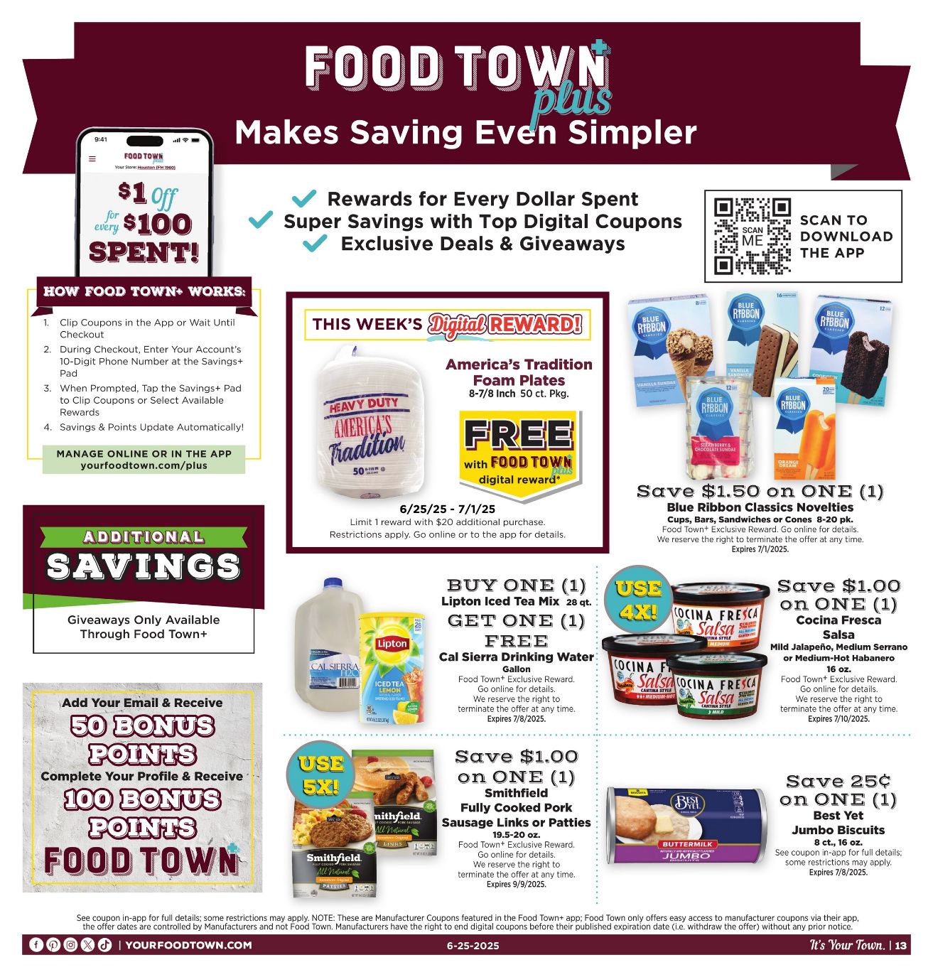 Weekly ad Your Food Town 06/25/2025 - 07/01/2025