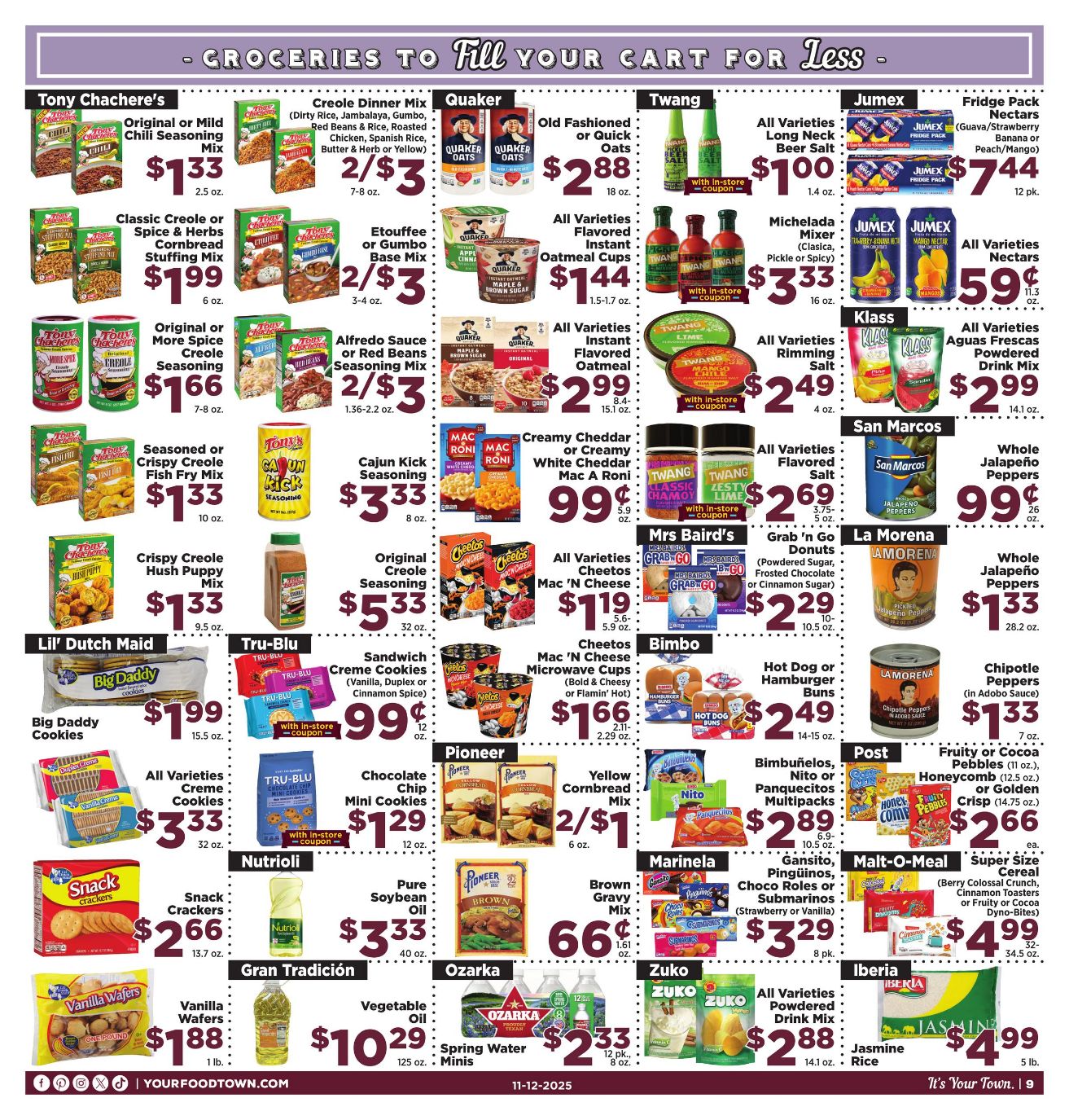 Weekly ad Your Food Town 11/12/2025 - 11/18/2025