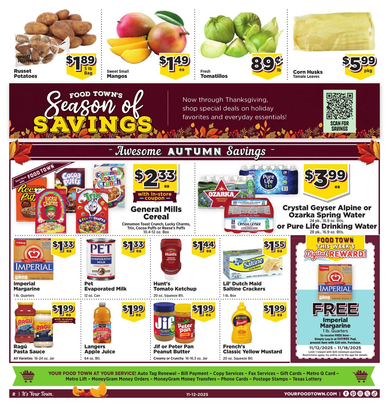 Weekly ad Your Food Town 11/12/2025 - 11/18/2025
