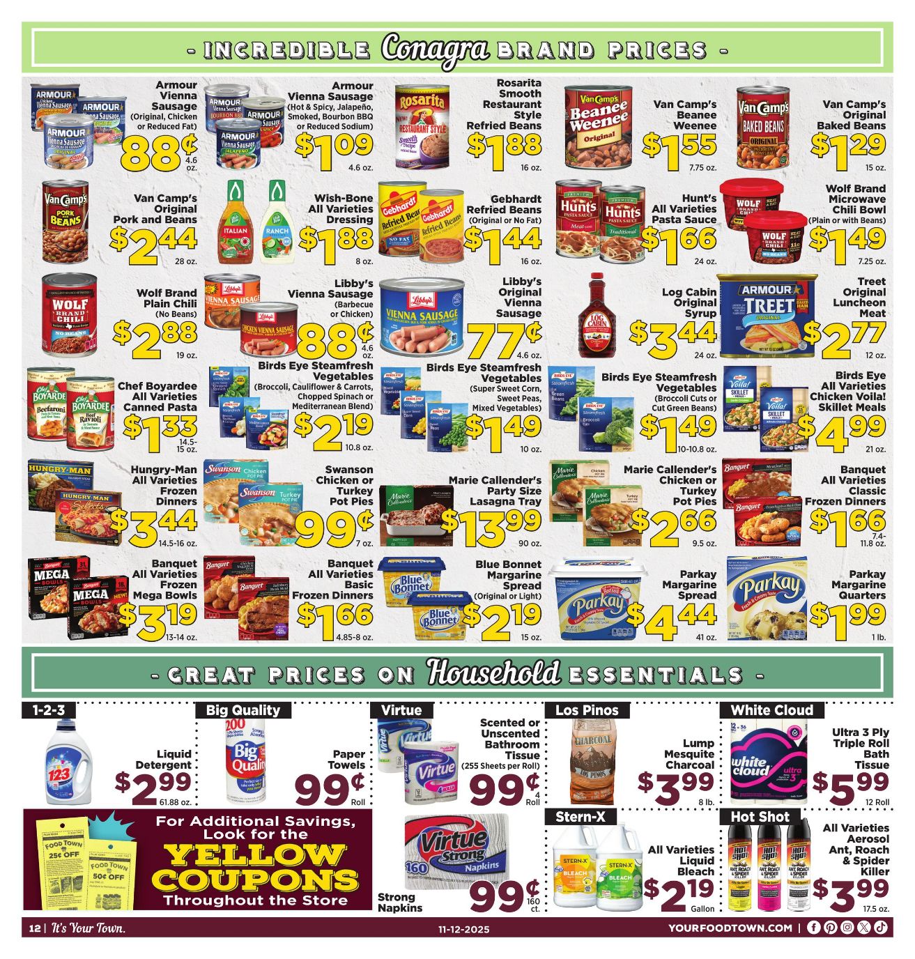 Weekly ad Your Food Town 11/12/2025 - 11/18/2025