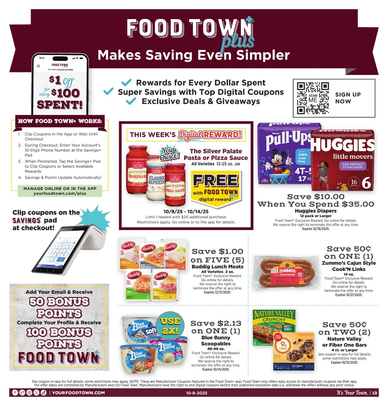 Weekly ad Your Food Town 10/08/2025 - 10/14/2025